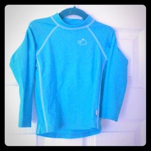 iPlay UPF 50 bright light blue rash guard 3t